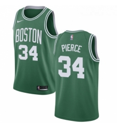 Womens Nike Boston Celtics 34 Paul Pierce Swingman GreenWhite No Road NBA Jersey Icon Edition 