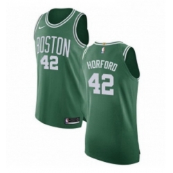 Womens Nike Boston Celtics 42 Al Horford Authentic GreenWhite No Road NBA Jersey Icon Edition