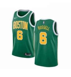 Womens Nike Boston Celtics 6 Bill Russell Green Swingman Jersey Earned Edition