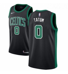 Youth Adidas Boston Celtics 0 Jayson Tatum Swingman Black NBA Jersey Statement Edition 
