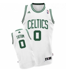Youth Adidas Boston Celtics 0 Jayson Tatum Swingman White Home NBA Jersey 