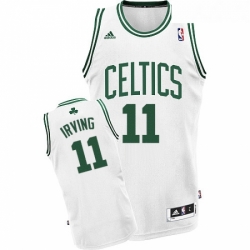 Youth Adidas Boston Celtics 11 Kyrie Irving Swingman White Home NBA Jersey 