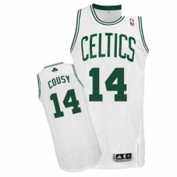 Youth Adidas Boston Celtics 14 Bob Cousy Authentic White Home NBA Jersey