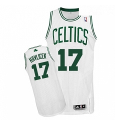 Youth Adidas Boston Celtics 17 John Havlicek Authentic White Home NBA Jersey