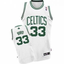 Youth Adidas Boston Celtics 33 Larry Bird Swingman White Home NBA Jersey