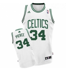 Youth Adidas Boston Celtics 34 Paul Pierce Swingman White Home NBA Jersey 