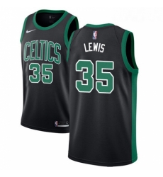 Youth Adidas Boston Celtics 35 Reggie Lewis Swingman Black NBA Jersey Statement Edition 