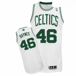 Youth Adidas Boston Celtics 46 Aron Baynes Authentic White Home NBA Jersey 