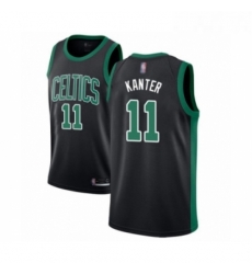 Youth Boston Celtics 11 Enes Kanter Swingman Black Basketball Jersey Statement Edition 