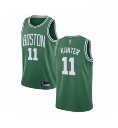 Youth Boston Celtics 11 Enes Kanter Swingman GreenWhite No Road Basketball Jersey Icon Edition 
