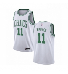 Youth Boston Celtics 11 Enes Kanter Swingman White Basketball Jersey Association Edition 