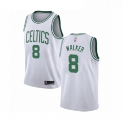 Youth Boston Celtics 8 Kemba Walker Swingman White Basketball Jersey Association Edition 