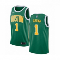 Youth Nike Boston Celtics 1 Walter Brown Green Swingman Jersey Earned Edition