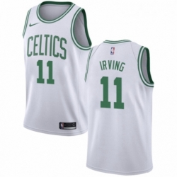 Youth Nike Boston Celtics 11 Kyrie Irving Swingman White NBA Jersey Association Edition 