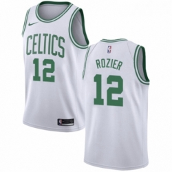 Youth Nike Boston Celtics 12 Terry Rozier Authentic White NBA Jersey Association Edition 