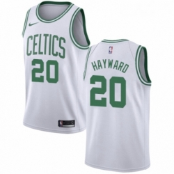 Youth Nike Boston Celtics 20 Gordon Hayward Authentic White NBA Jersey Association Edition 
