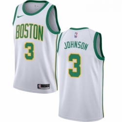 Youth Nike Boston Celtics 3 Dennis Johnson Swingman White NBA Jersey City Edition