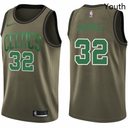 Youth Nike Boston Celtics 32 Kevin Mchale Swingman Green Salute to Service NBA Jersey 