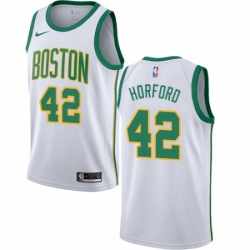 Youth Nike Boston Celtics 42 Al Horford Swingman White NBA Jersey City Edition
