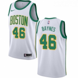 Youth Nike Boston Celtics 46 Aron Baynes Swingman White NBA Jersey City Edition 