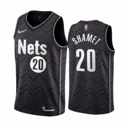Men Brooklyn Nets 20 Landry Shamet Black NBA Swingman 2020 21 Earned Edition Jersey