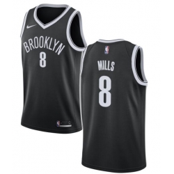 Men Brooklyn Nets Patty Mills Black Nike Home Jersey