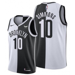 Men Nike Brooklyn Nets 10 Ben Simmons Split Edition Swingman Jersey