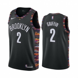 Men Nike Brooklyn Nets 2 Blake Griffin Black NBA Swingman City Edition 2018 19 Jersey
