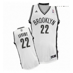 Mens Adidas Brooklyn Nets 22 Caris LeVert Swingman White Home NBA Jersey