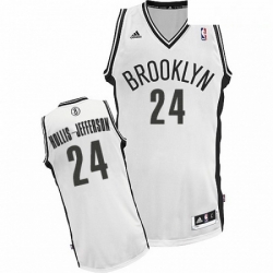 Mens Adidas Brooklyn Nets 24 Rondae Hollis Jefferson Swingman White Home NBA Jersey
