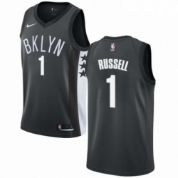 Mens Nike Brooklyn Nets 1 DAngelo Russell Swingman Gray NBA Jersey Statement Edition
