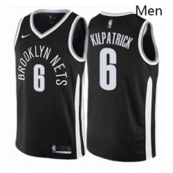 Mens Nike Brooklyn Nets 6 Sean Kilpatrick Authentic Black NBA Jersey City Edition
