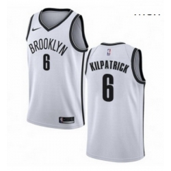 Mens Nike Brooklyn Nets 6 Sean Kilpatrick Authentic White NBA Jersey Association Edition