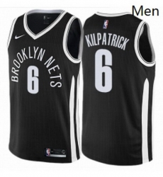 Mens Nike Brooklyn Nets 6 Sean Kilpatrick Swingman Black NBA Jersey City Edition