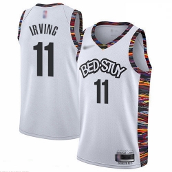 Nets 11 Kyrie Irving White Basketball Swingman City Edition 2019 20 Jersey