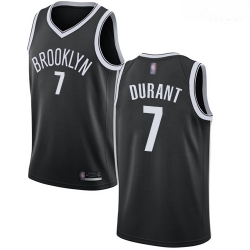 Nets #7 Kevin Durant Black Basketball Swingman Icon Edition Jersey