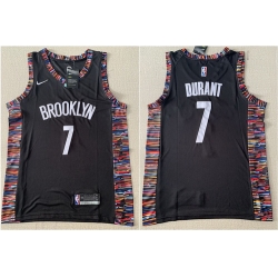 Nets 7 Kevin Durant Black City Edition Nike Swingman Jersey