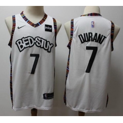Nets 7 Kevin Durant White 2019 20 City Edition Nike Swingman Jersey