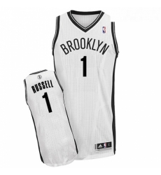 Womens Adidas Brooklyn Nets 1 DAngelo Russell Authentic White Home NBA Jersey