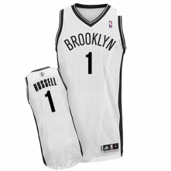 Womens Adidas Brooklyn Nets 1 DAngelo Russell Authentic White Home NBA Jersey