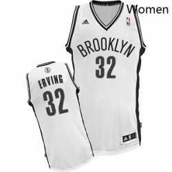 Womens Adidas Brooklyn Nets 32 Julius Erving Swingman White Home NBA Jersey