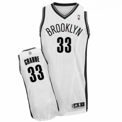 Womens Adidas Brooklyn Nets 33 Allen Crabbe Authentic White Home NBA Jersey 