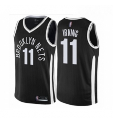Womens Brooklyn Nets 11 Kyrie Irving Swingman Black Basketball Jersey City Edition 