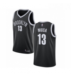 Womens Brooklyn Nets 13 Dzanan Musa Authentic Black Basketball Jersey Icon Edition 