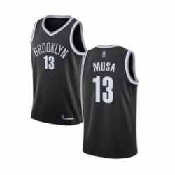Womens Brooklyn Nets 13 Dzanan Musa Authentic Black Basketball Jersey Icon Edition 