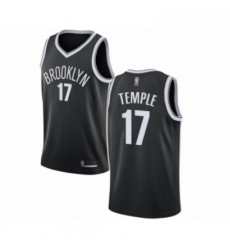 Womens Brooklyn Nets 17 Garrett Temple Authentic Black Basketball Jersey Icon Edition 