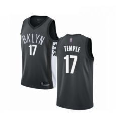 Womens Brooklyn Nets 17 Garrett Temple Authentic Gray Basketball Jersey Statement Edition 