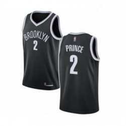 Womens Brooklyn Nets 2 Taurean Prince Authentic Black Basketball Jersey Icon Edition 