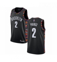 Womens Brooklyn Nets 2 Taurean Prince Swingman Black Basketball Jersey 2018 19 City Edition 