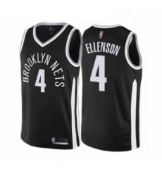 Womens Brooklyn Nets 4 Henry Ellenson Swingman Black Basketball Jersey City Edition 